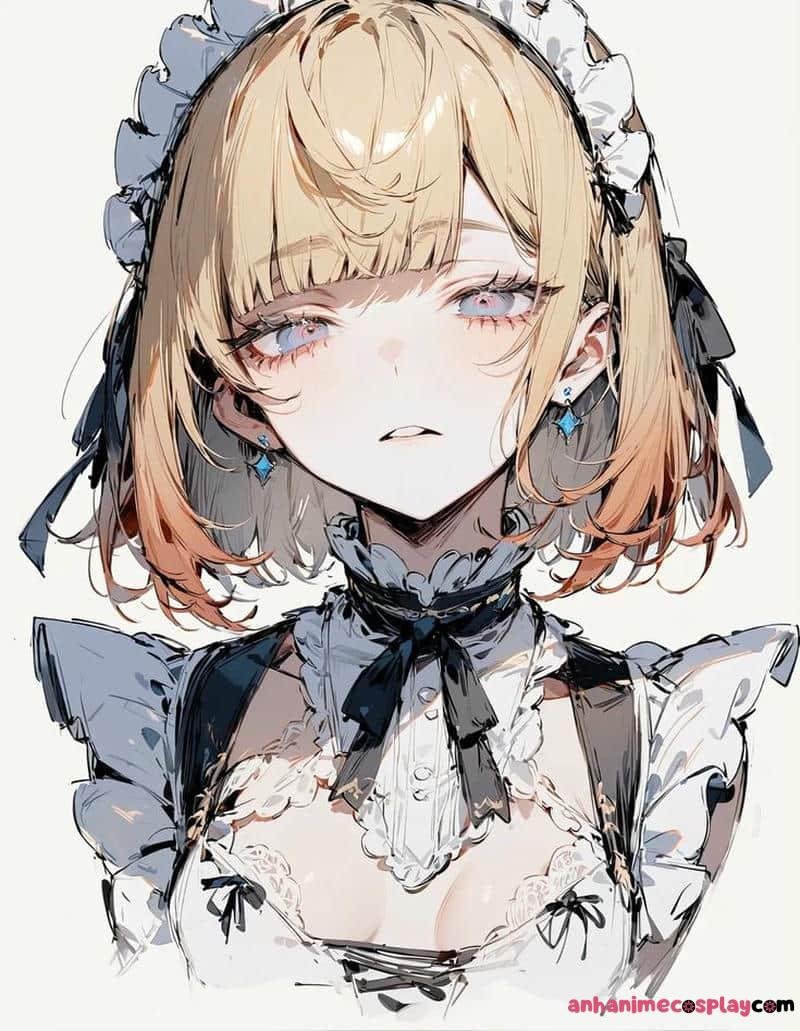 anime nữ tóc ngắn đáng yêu moe